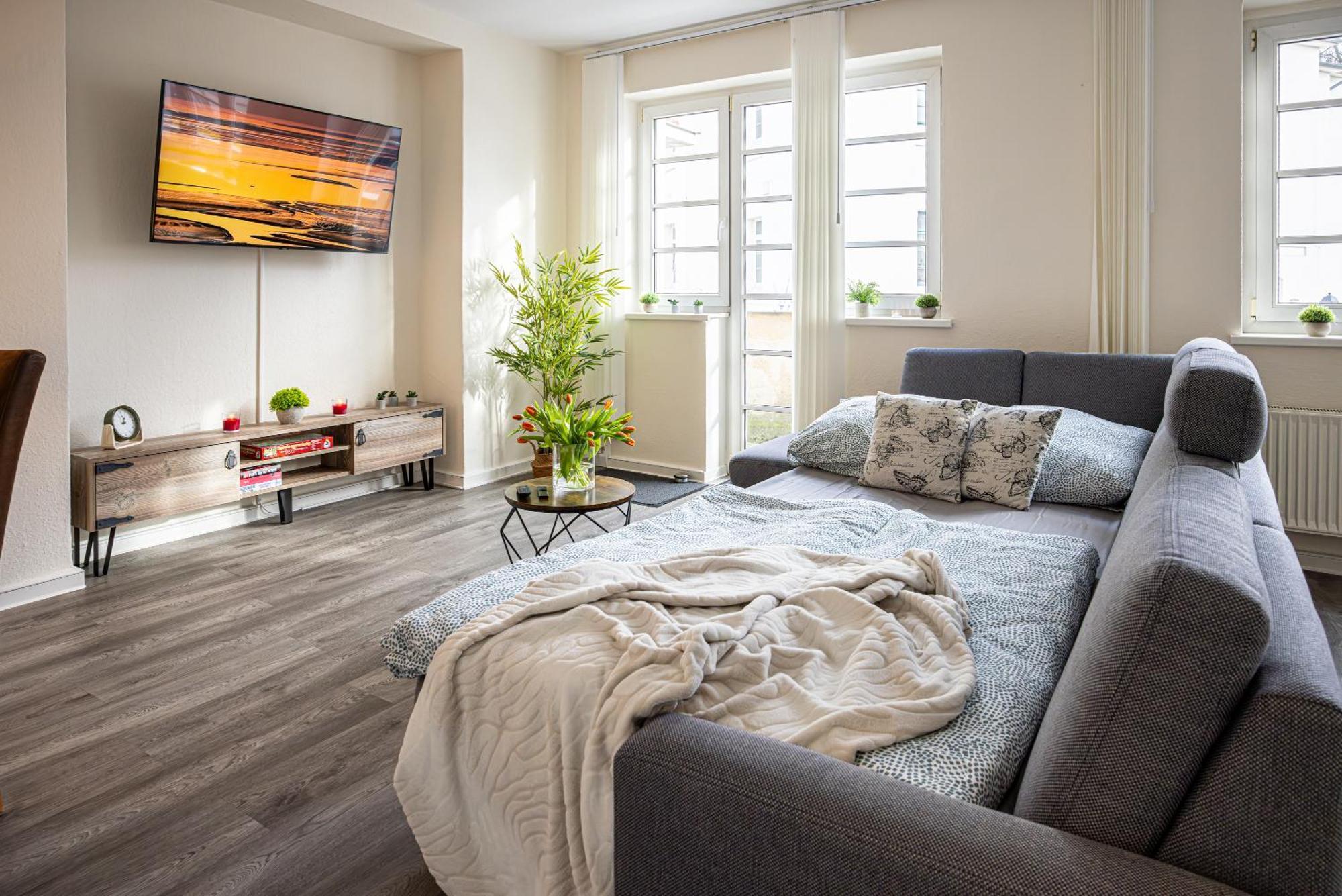 Luxus City Apartment Sauna Balkon Kueche Zentral Rostock Luaran gambar