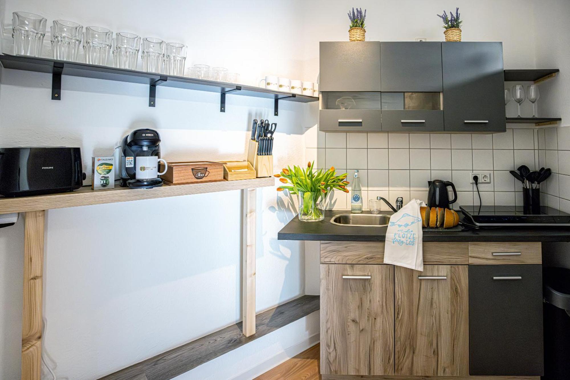 Luxus City Apartment Sauna Balkon Kueche Zentral Rostock Luaran gambar