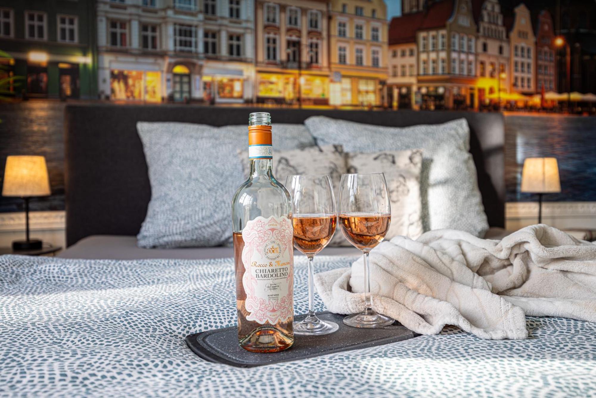 Luxus City Apartment Sauna Balkon Kueche Zentral Rostock Luaran gambar